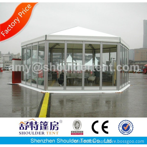Hexagonal Tent with Glass